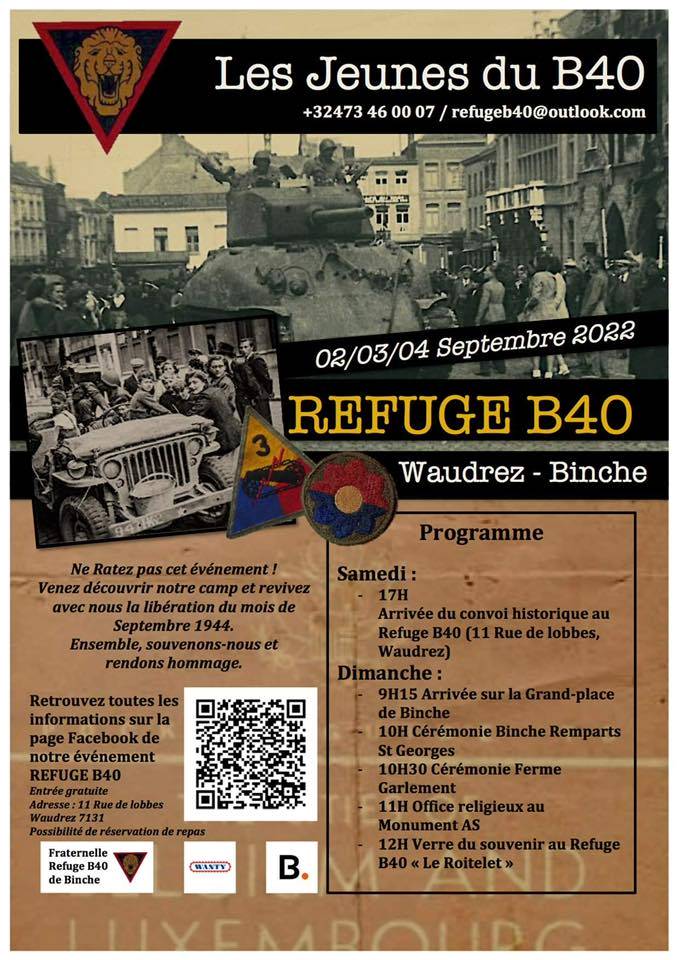 Affiche commémoration libération de Binche