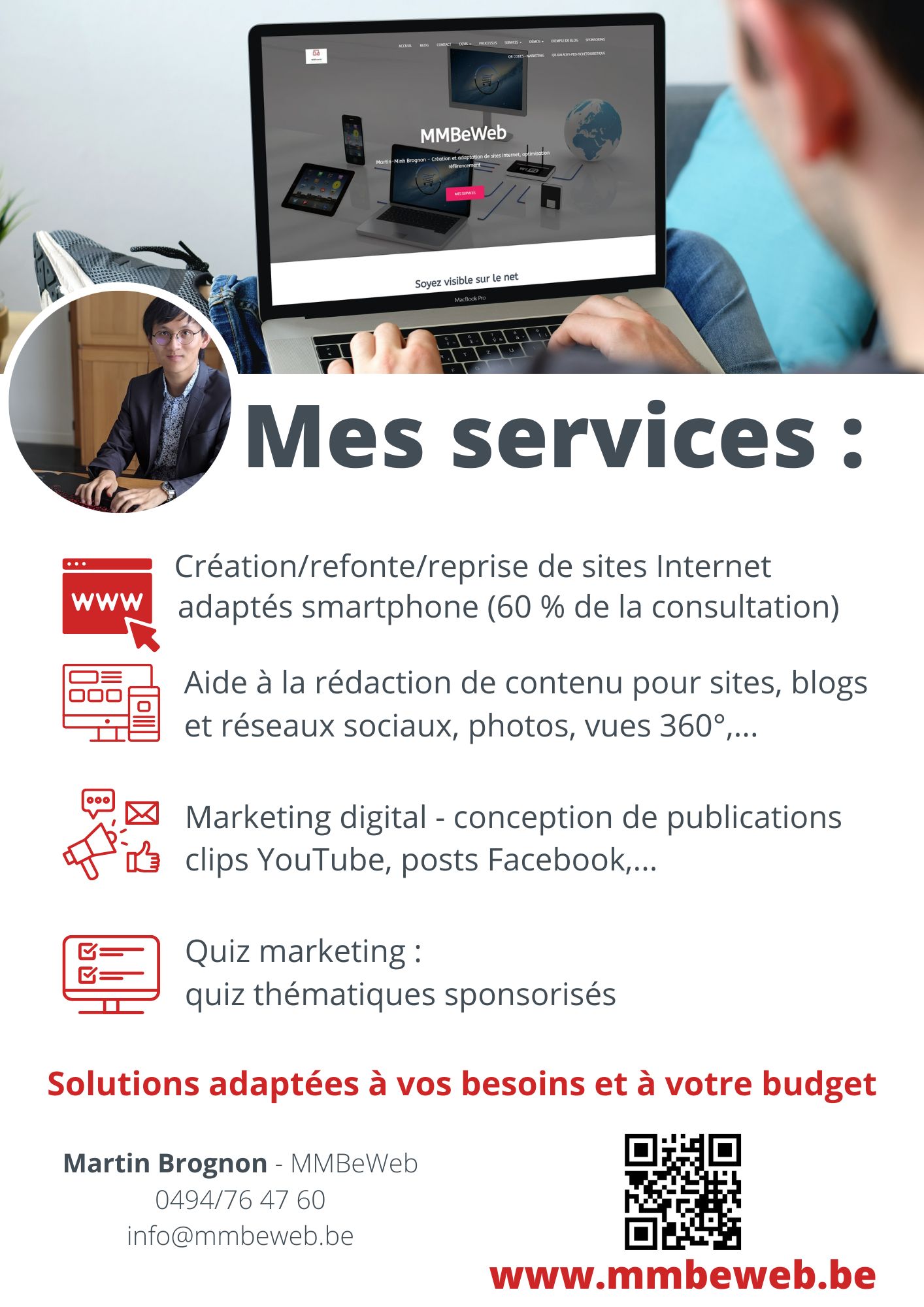 MMBeWeb services sur mesure pour améliorer votre référencement naturel, optimisation SEO, digital marketing pour indépendants et PME, gîtes, hôtels, restaurants, B&B